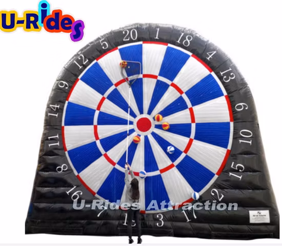 Pallone da calcio adesivo durevole gonfiabile da 22 cm di diametro per freccette da calcio con nastro magico