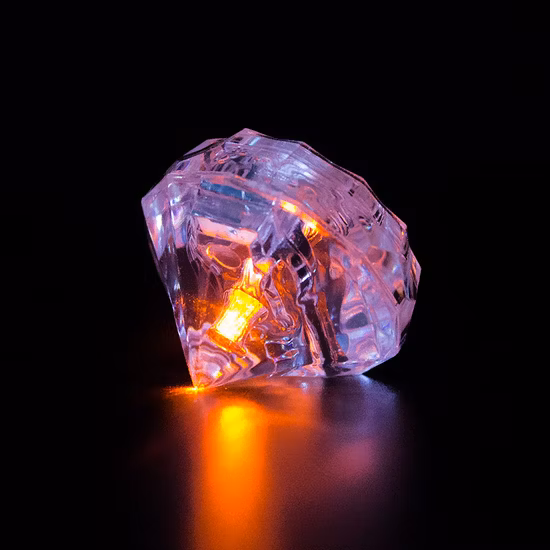 Luci a barra a forma di diamante Cubo di ghiaccio a LED Decorazione per feste Cubo di ghiaccio a LED